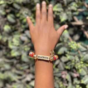 Beaded "Blessed" Bracelets
