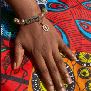 Beaded "Worthy" Bracelet