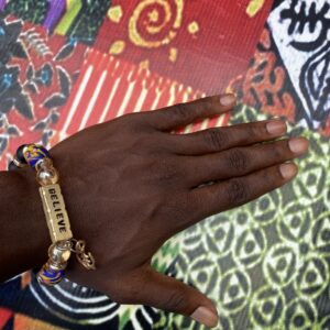 Beaded "Believe" Bracelet